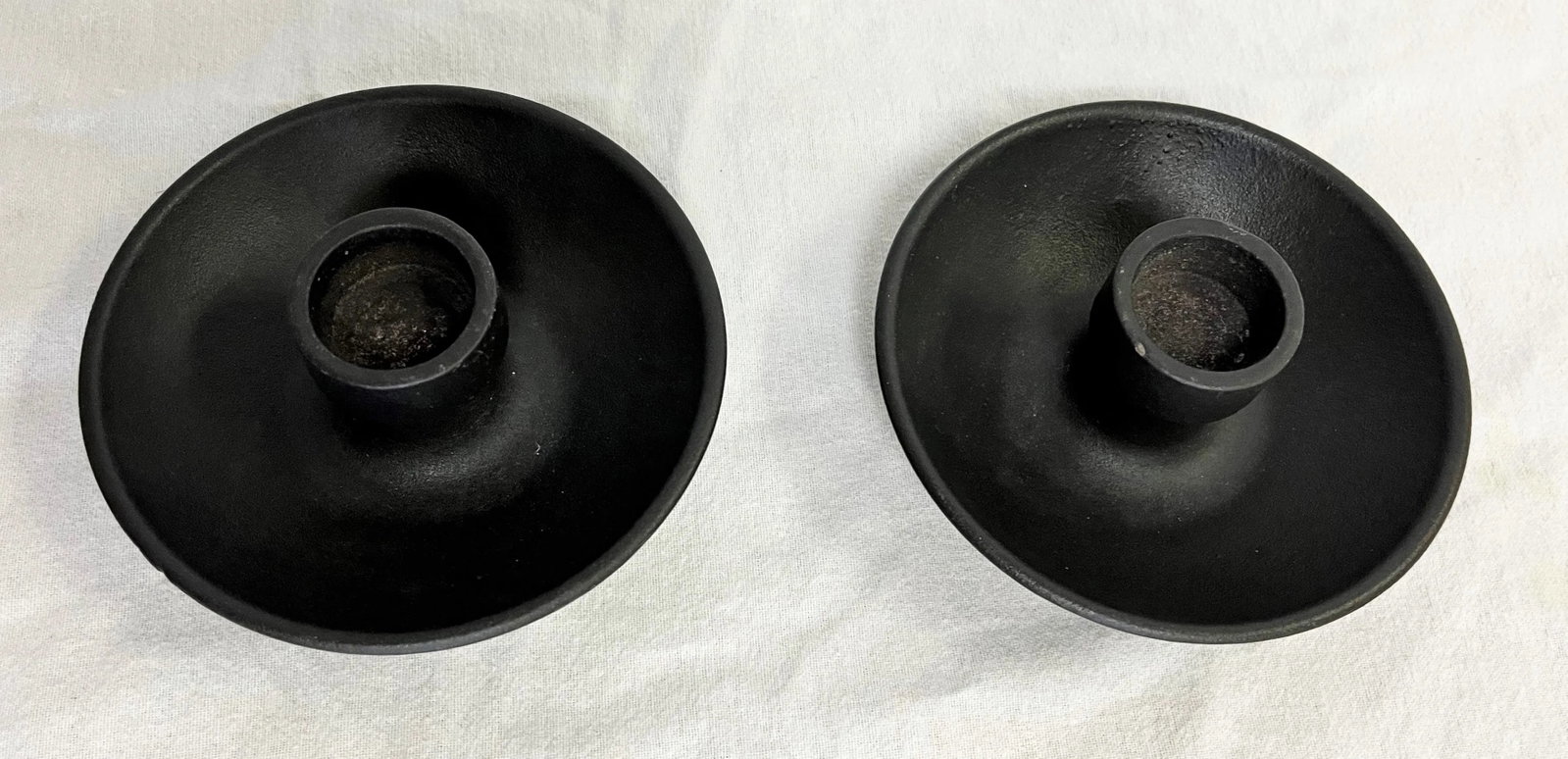 1960's Jens H Quistgaard for Dansk Cast Iron Convertible Candle Holders- a Pair - 5