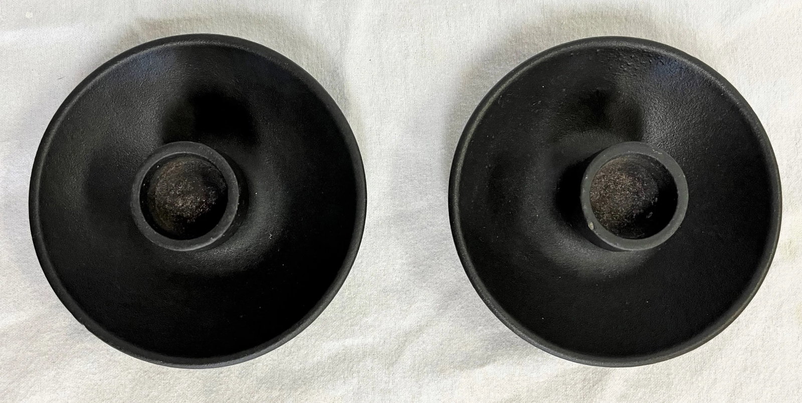 1960's Jens H Quistgaard for Dansk Cast Iron Convertible Candle Holders- a Pair - 7