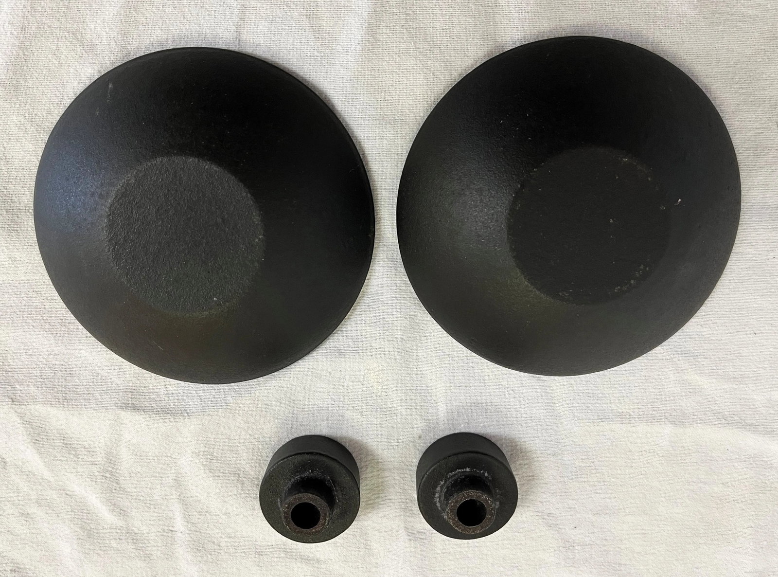 1960's Jens H Quistgaard for Dansk Cast Iron Convertible Candle Holders- a Pair - 9