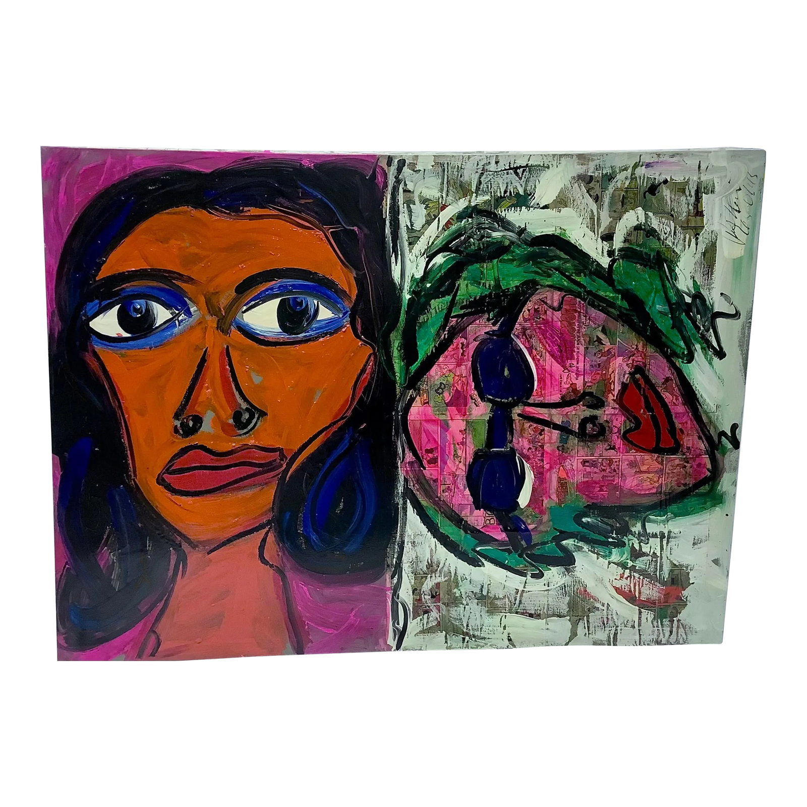 Peter Keil Abstract Painting on Canvas (1 of 10)