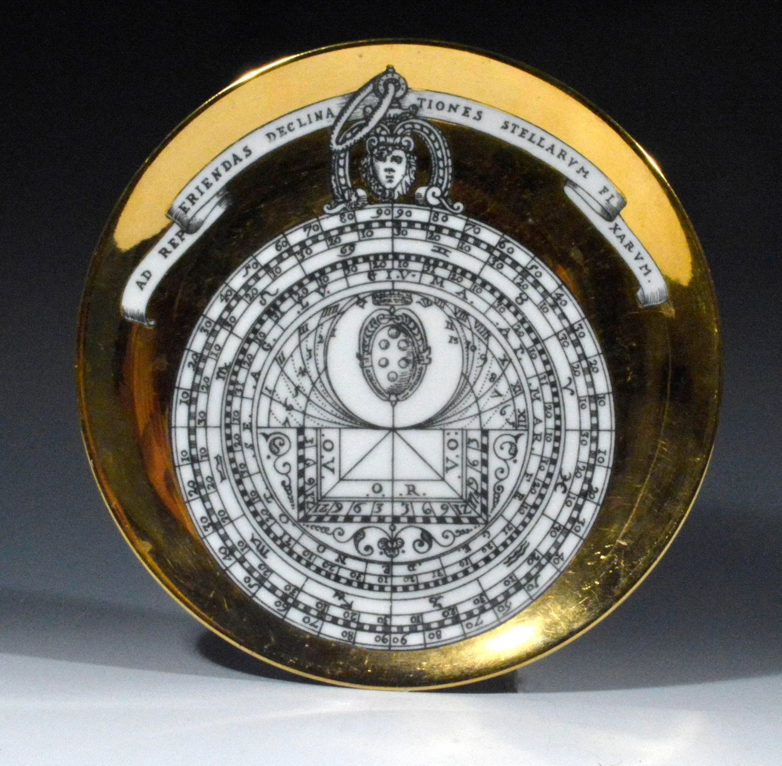 Vintage Piero Fornasetti Astrolabe Porcelain Plate, # 8 in Astrolabio Series - 3