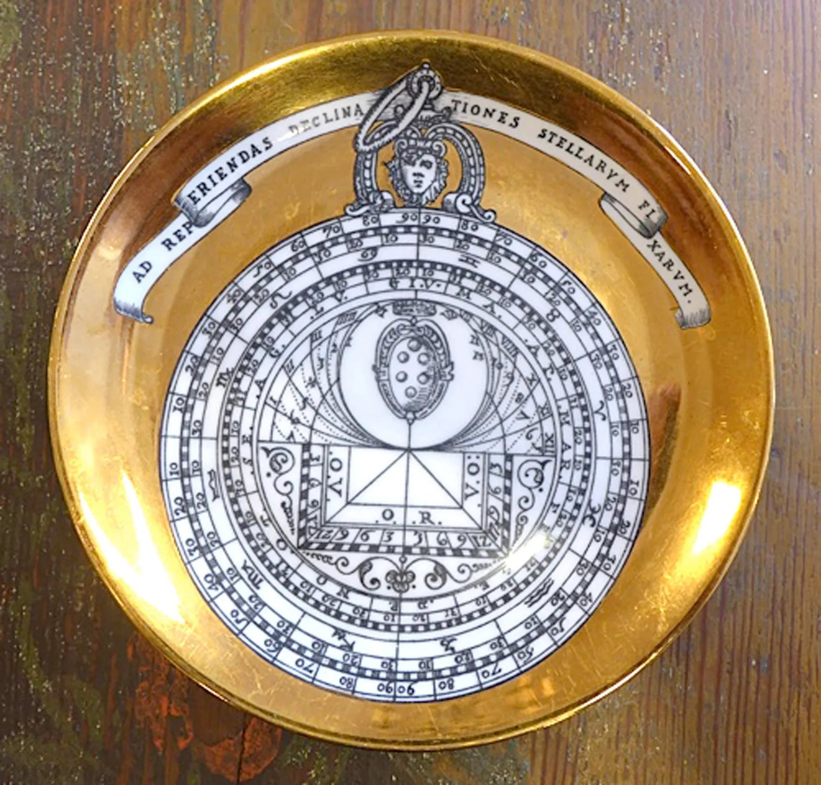 Vintage Piero Fornasetti Astrolabe Porcelain Plate, # 8 in Astrolabio Series - 4