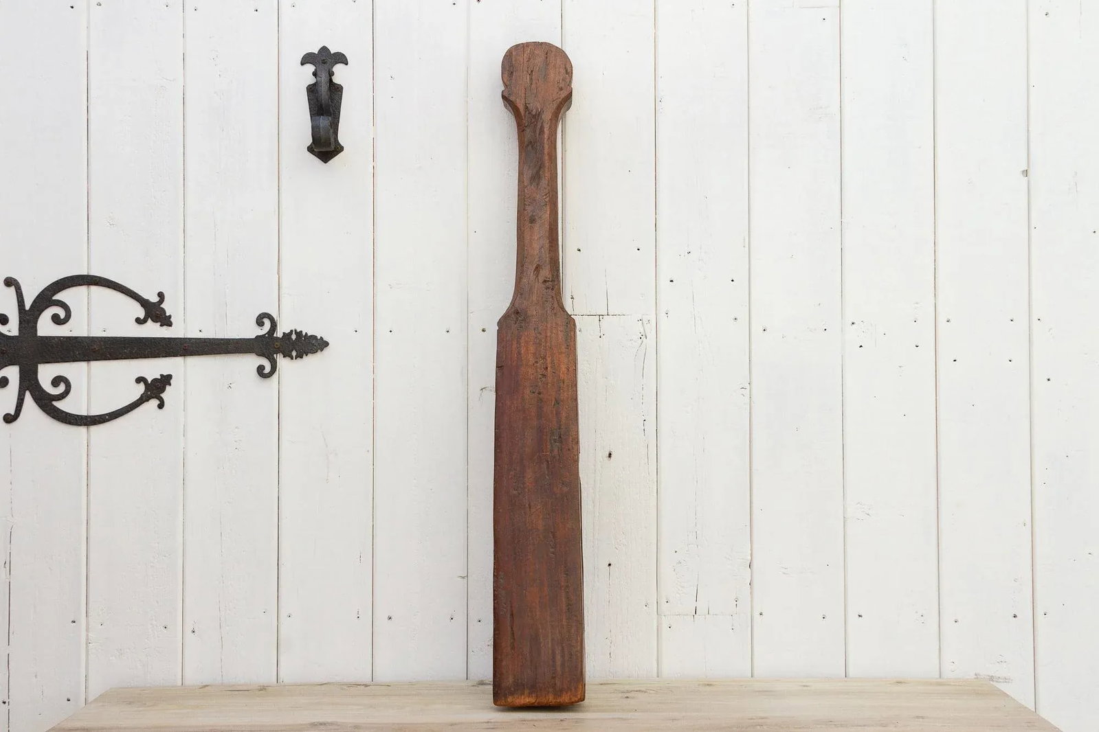 Antique Thailand Loom Paddle Post - 10
