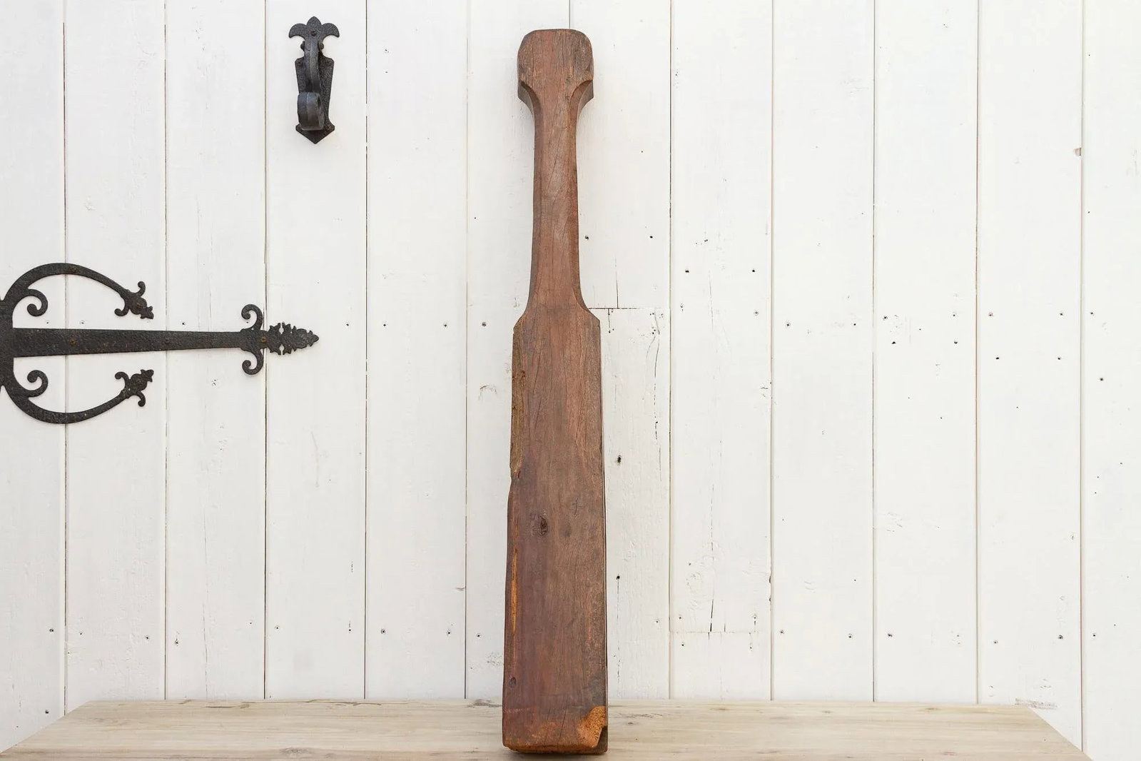 Antique Thailand Loom Paddle Post - 4