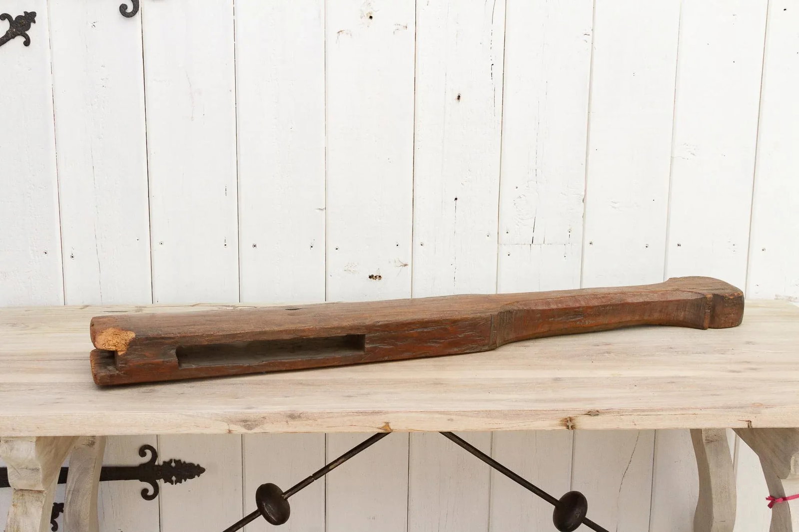 Antique Thailand Loom Paddle Post - 7
