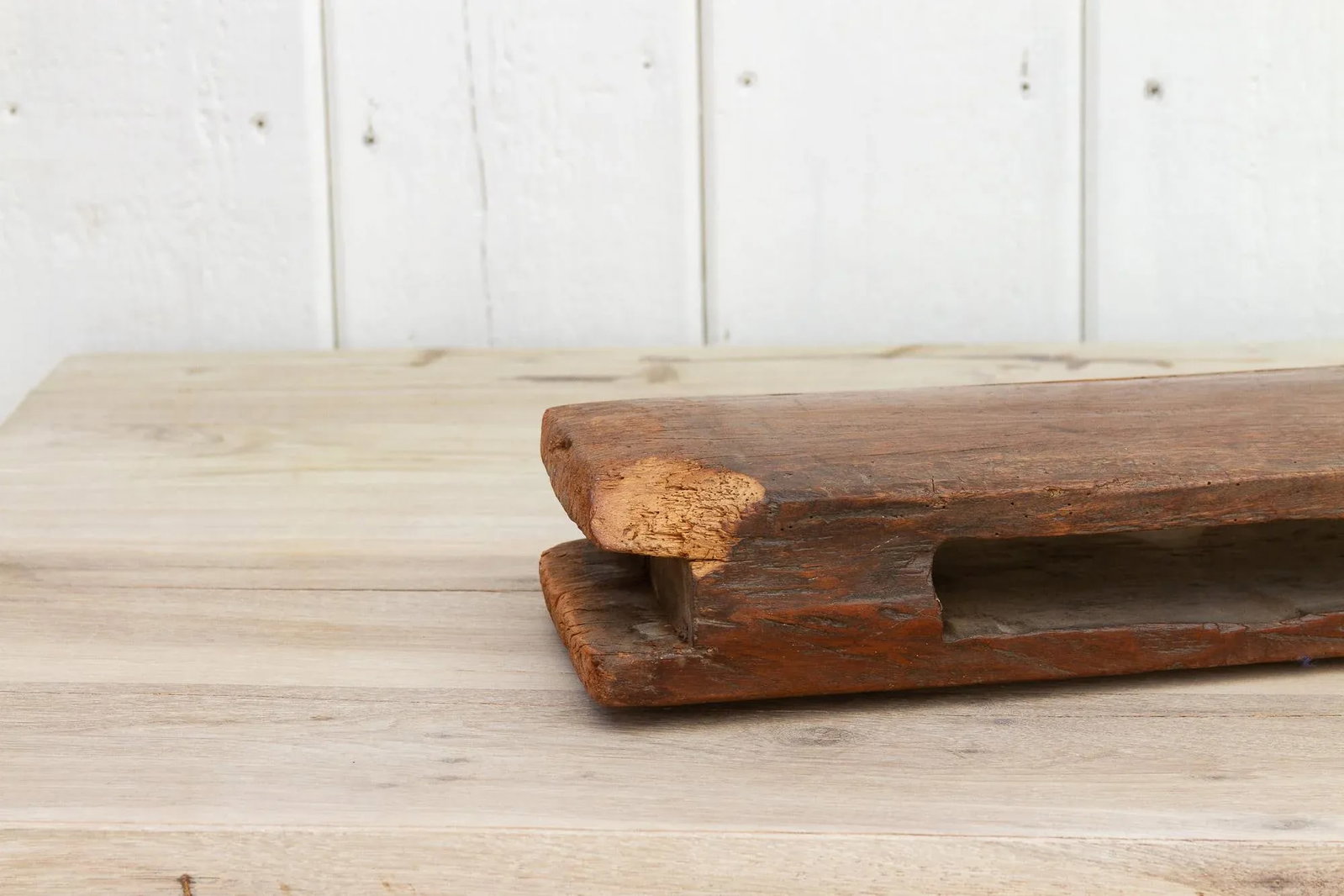 Antique Thailand Loom Paddle Post - 8