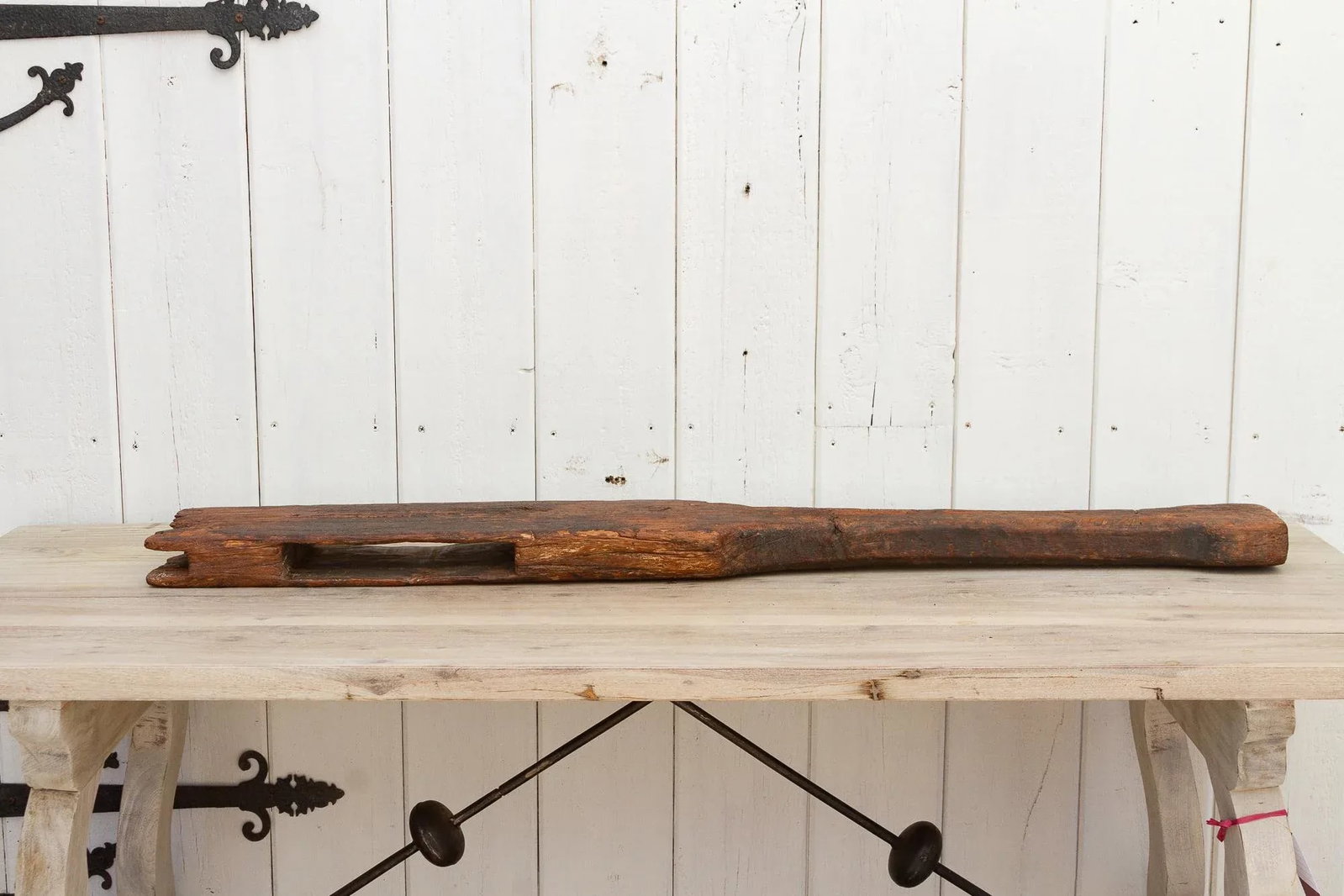 Ancient Thick Wood Loom Post - 5
