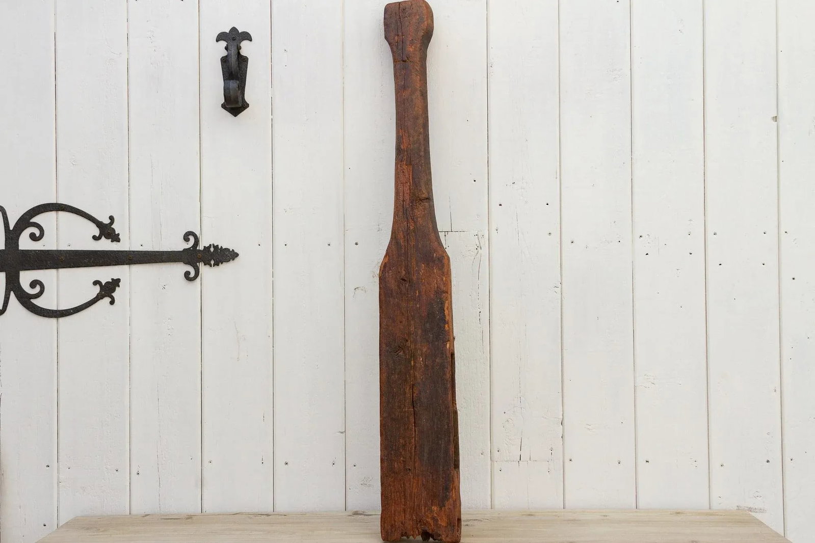 Ancient Thick Wood Loom Post - 7