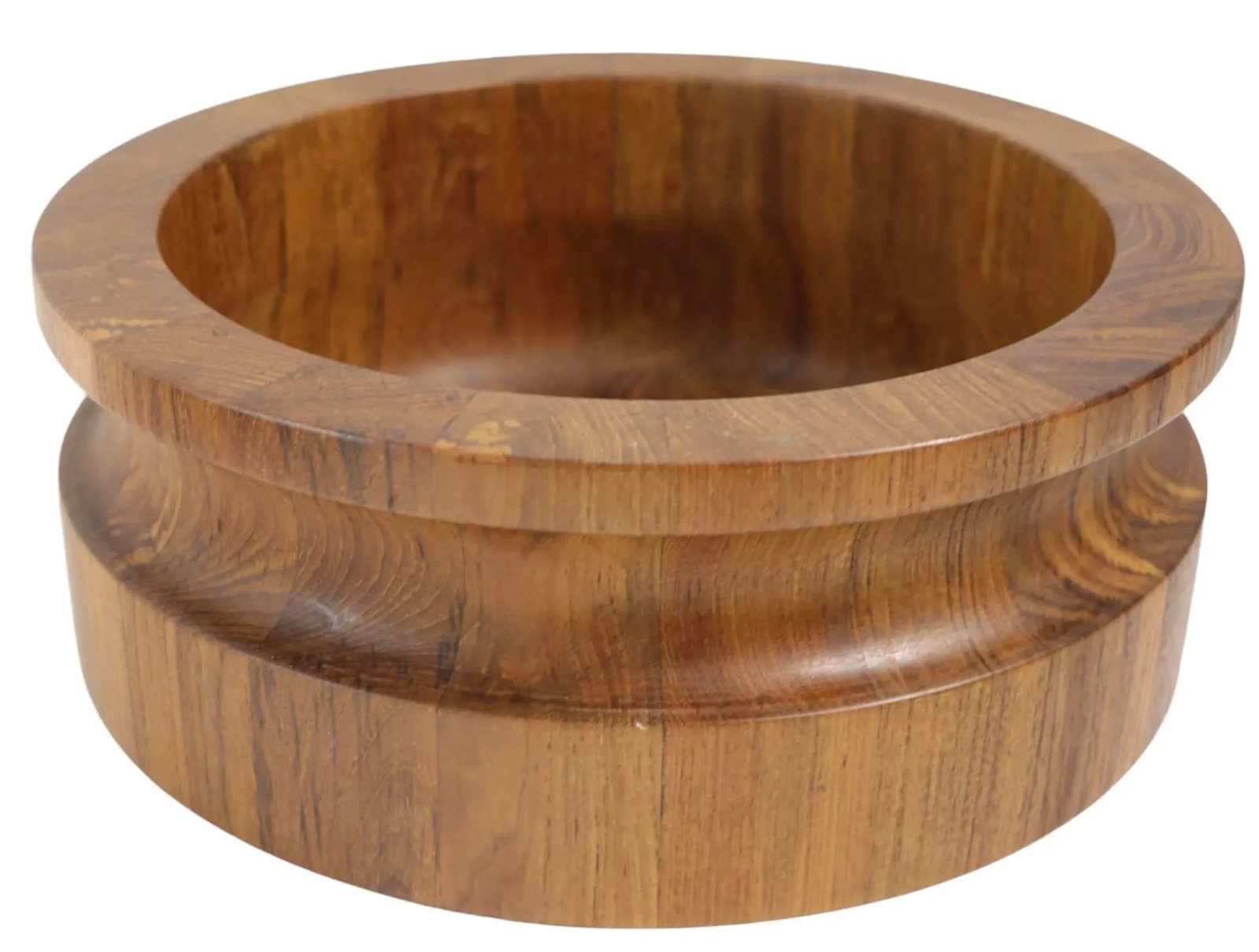 Mid Century Dansk Staved Teak Salad Bowl by Quistgaard Made in Denmark - 3