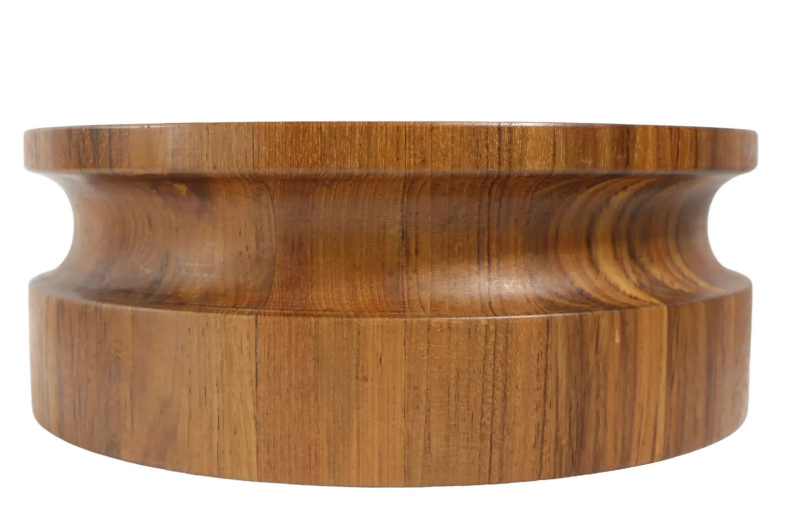 Mid Century Dansk Staved Teak Salad Bowl by Quistgaard Made in Denmark - 4