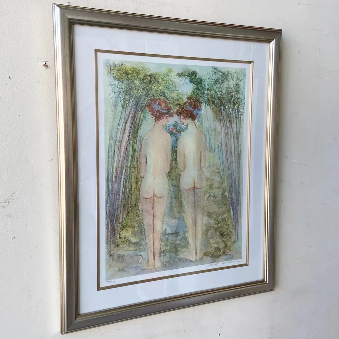 Two Nude Women Signed Print by Barbara Wood - 2