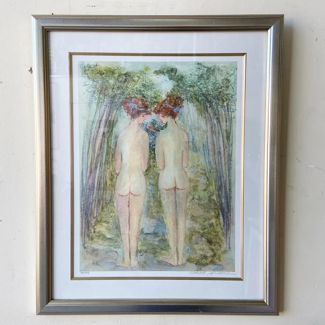 Two Nude Women Signed Print by Barbara Wood - 7