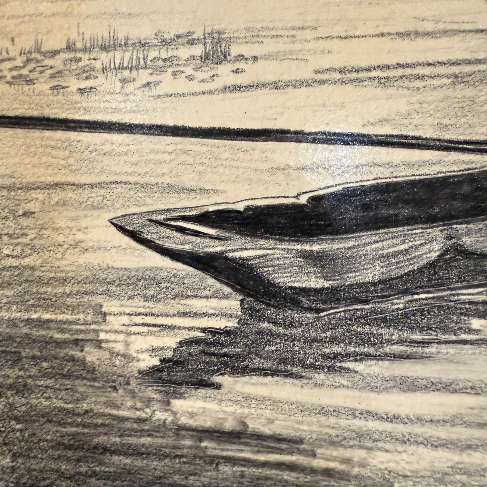 1940s Art by Alfredo Zalce Original Pencil on Paper Fisherman Artwork Mexico - 17