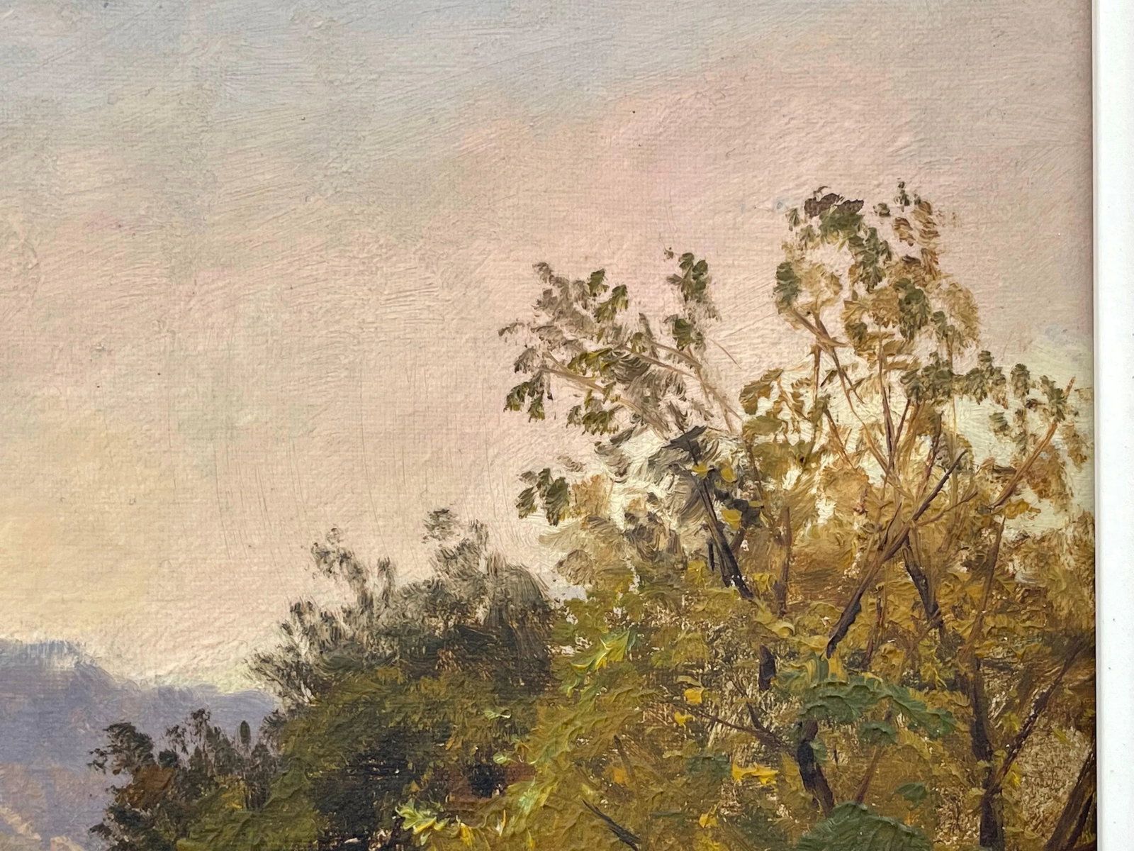 Oil Painting of a Tree-Lined River Landscape in the Scottish Highlands by 19th Century British Artis - 7