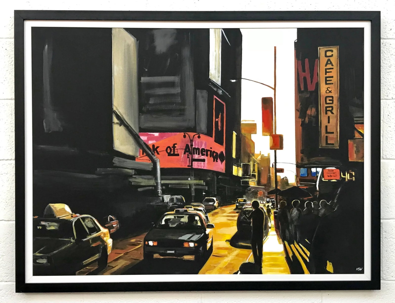 Large Original Painting of Broadway New York City - Unique Original Art by British Landscape Artist, - 5