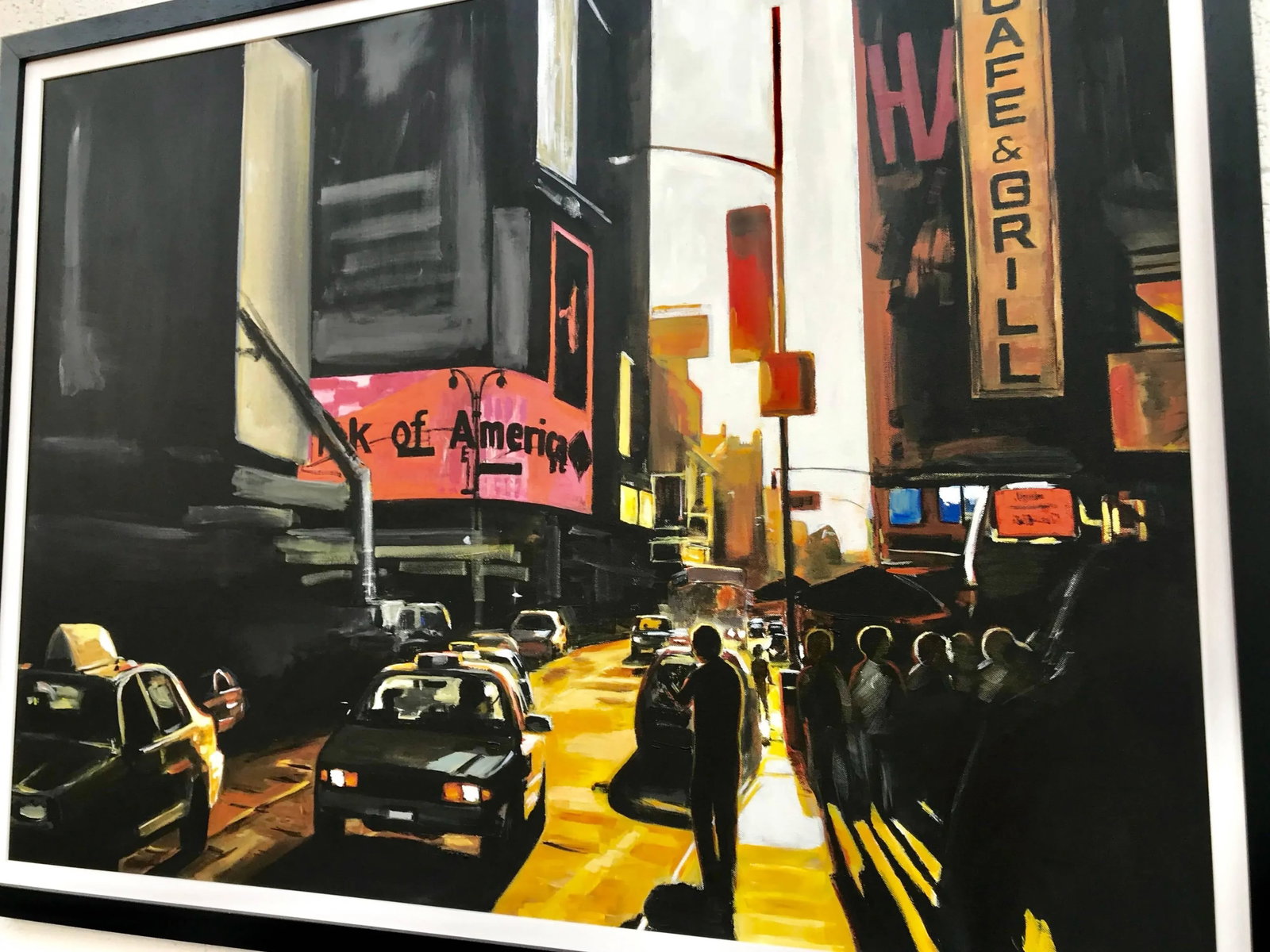 Large Original Painting of Broadway New York City - Unique Original Art by British Landscape Artist, - 7