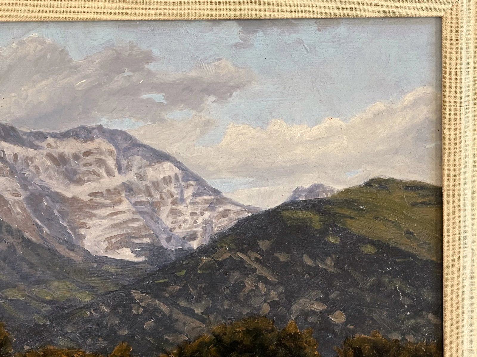 Original Stephen Smalzel Framed Oil Painting on Board 'Rocky Mountains' - 5