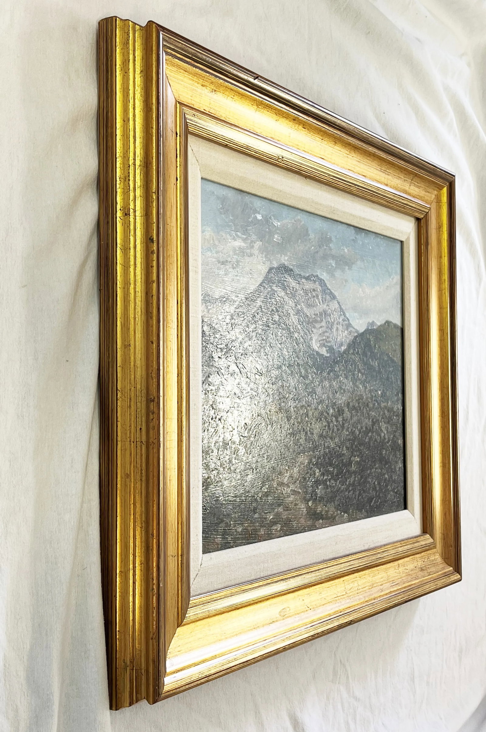 Original Stephen Smalzel Framed Oil Painting on Board 'Rocky Mountains' - 9