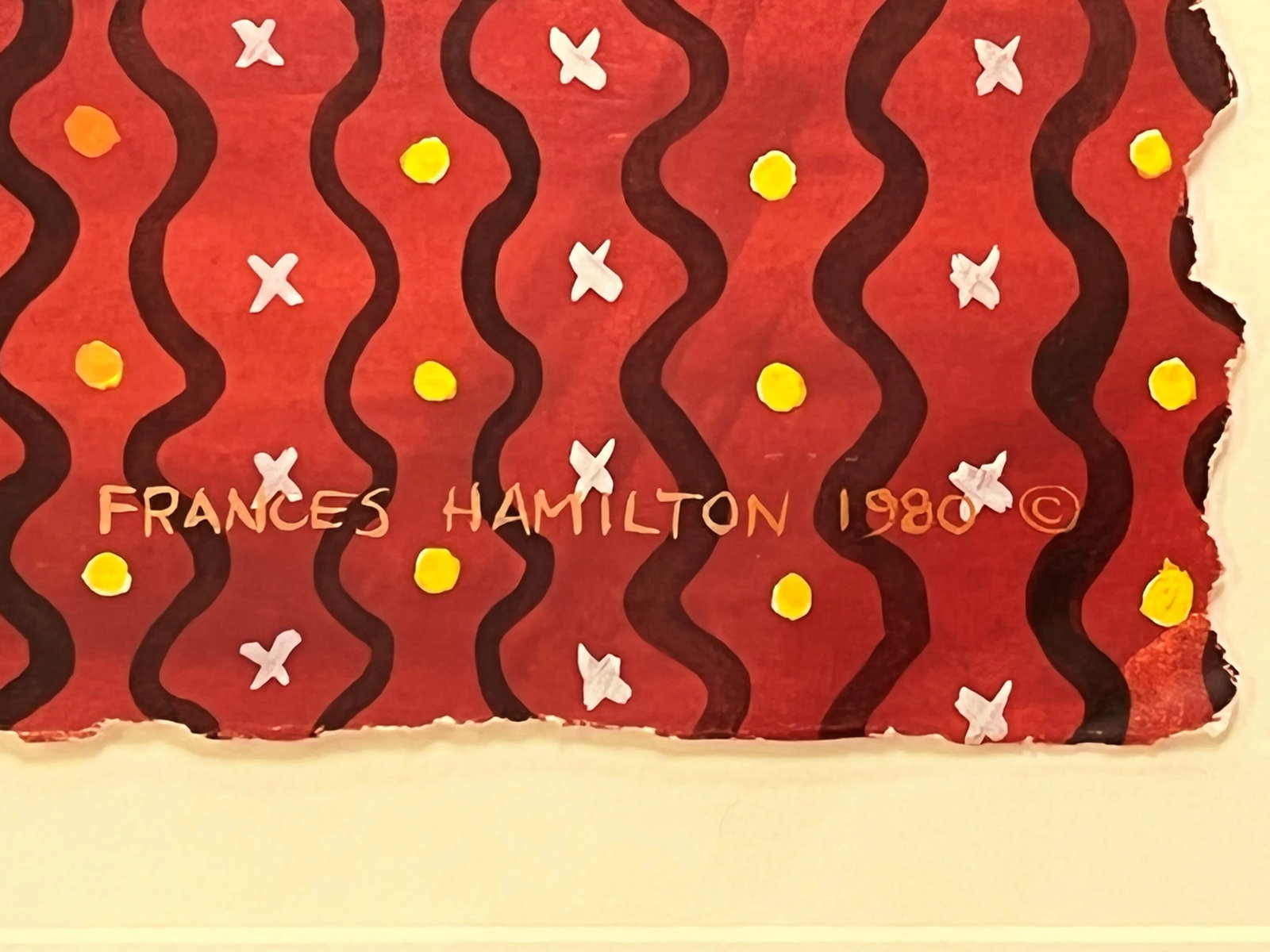 Original Francis Hamilton Gold Leaf Collage Art '2 Rivals' 1980 - 7