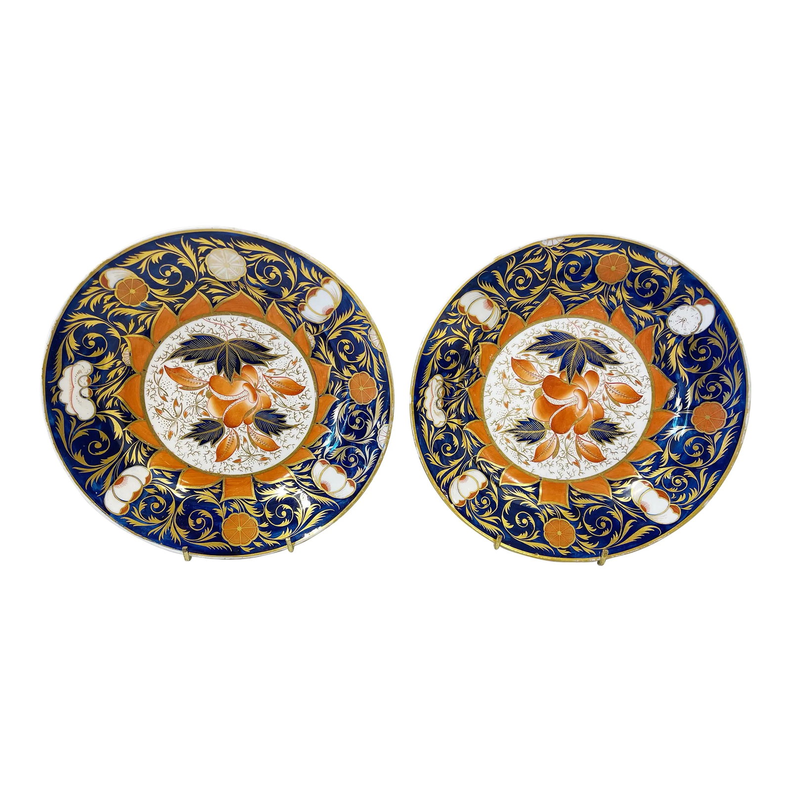 Circa 1810 Coalport Porcelain Dessert Plates- a Pair (1 of 7)