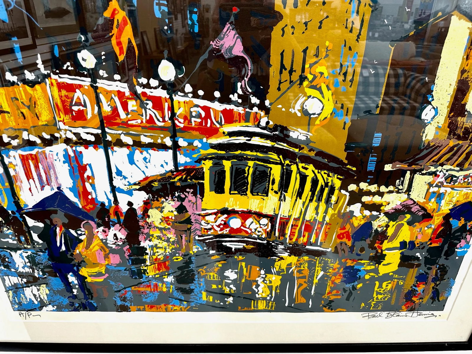 Original Paul Blaine Henrie Cityscape Serigraph on Paper A/P Signed by Artist - 5
