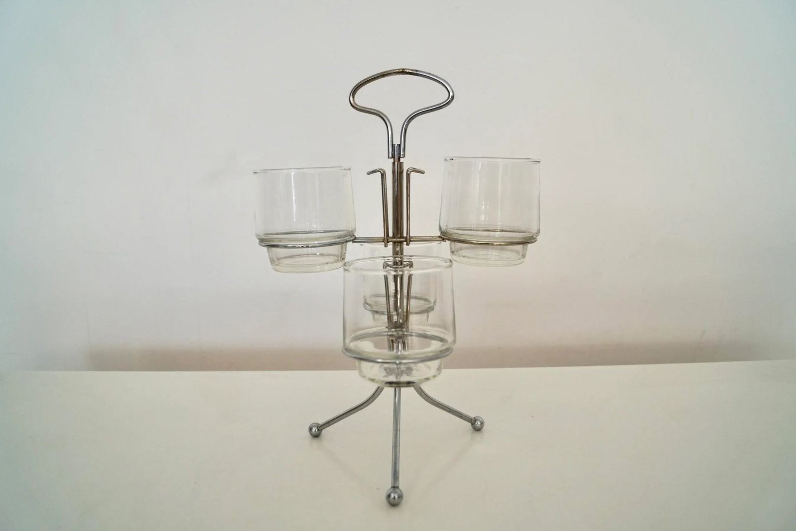 1950's Mid-Century Modern Barware Caddy Set - 3