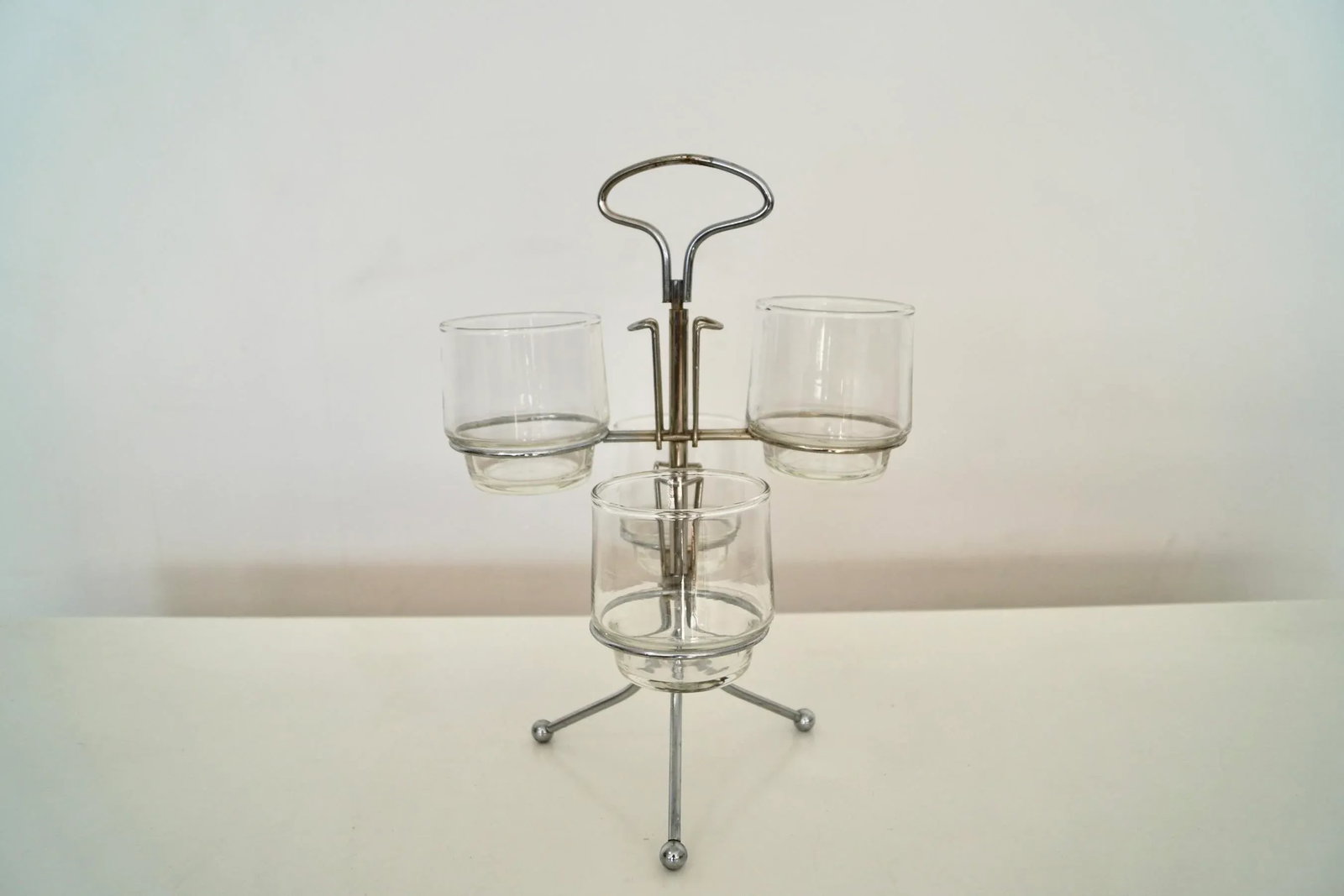 1950's Mid-Century Modern Barware Caddy Set - 4