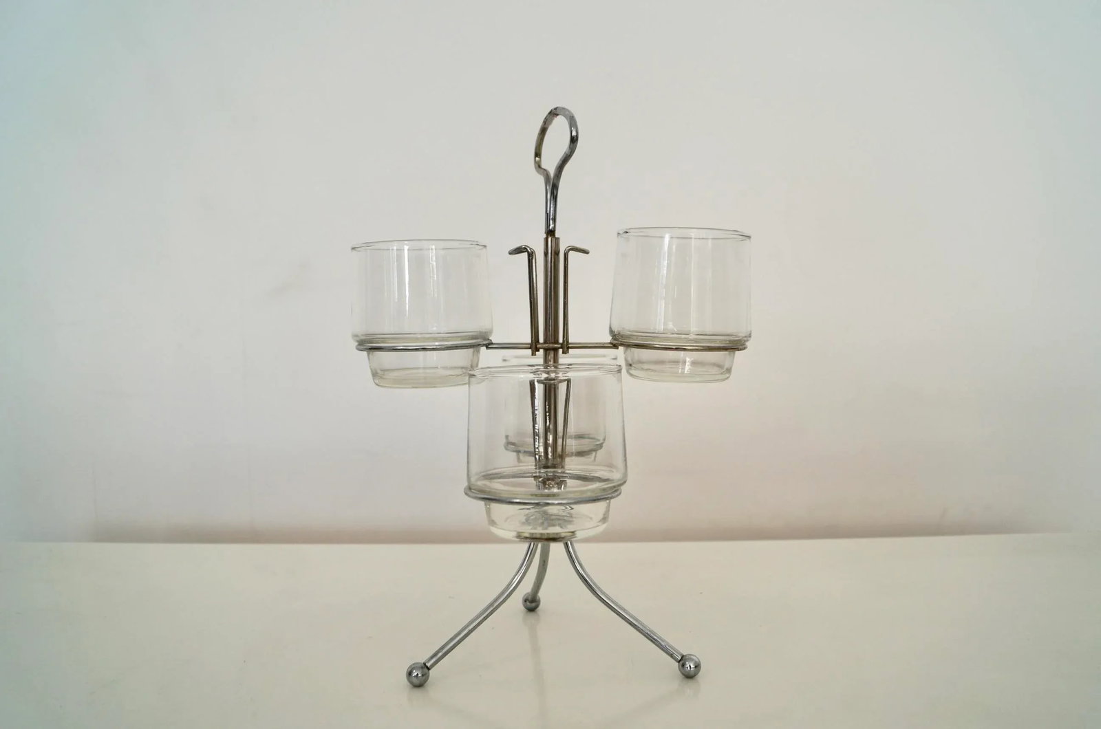 1950's Mid-Century Modern Barware Caddy Set - 5