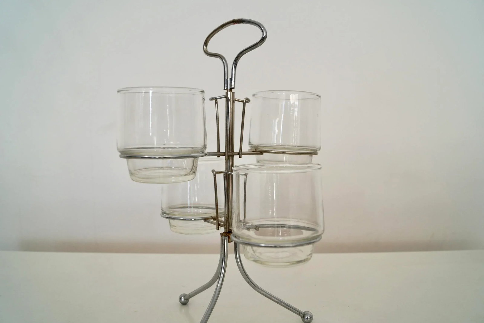 1950's Mid-Century Modern Barware Caddy Set - 8
