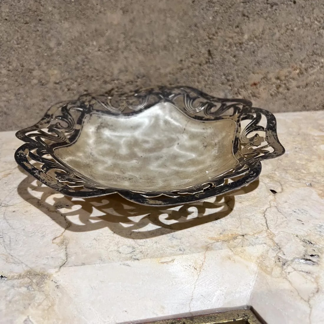 1950s Wmf Ikora Silver Footed Candy Dish Germany - 10