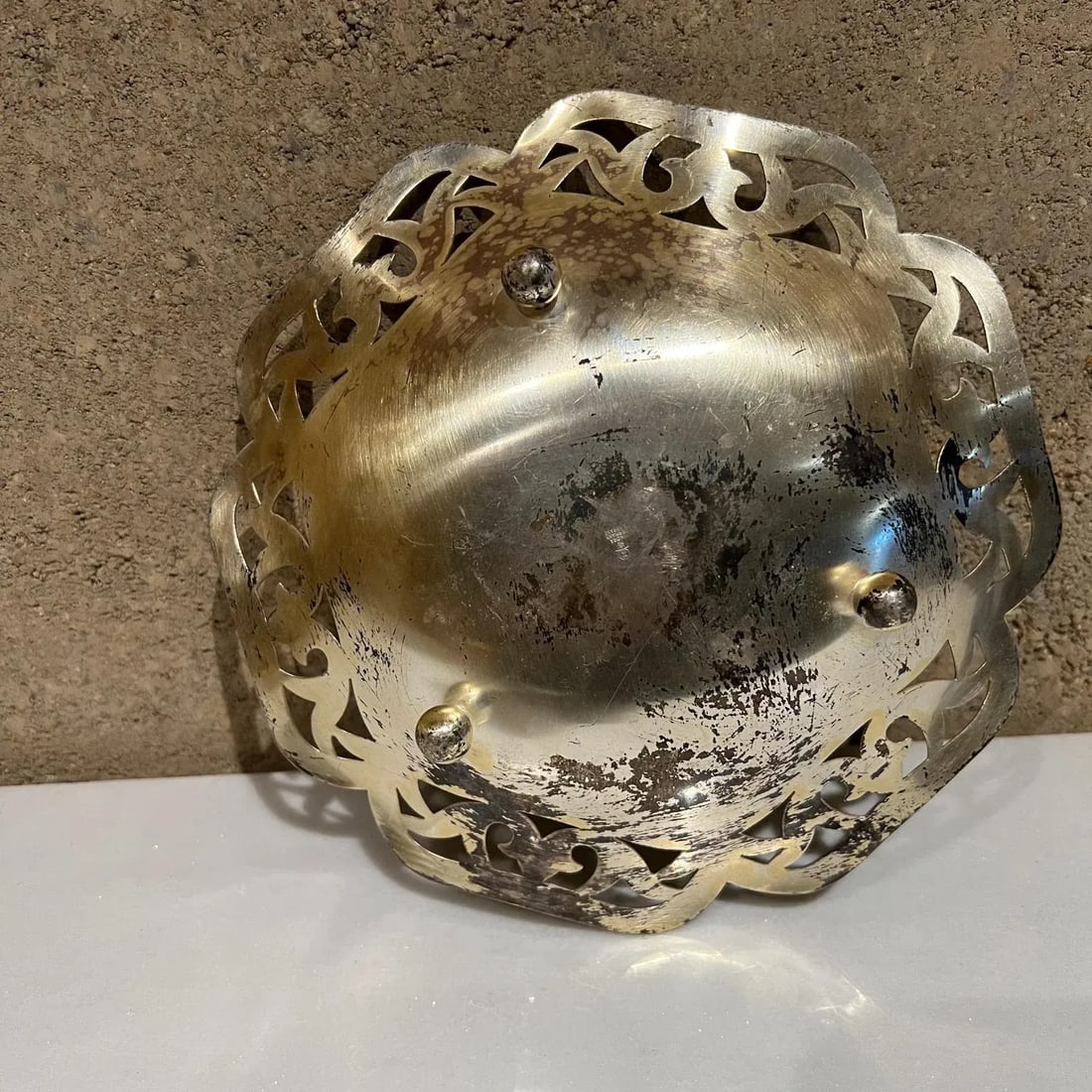 1950s Wmf Ikora Silver Footed Candy Dish Germany - 11