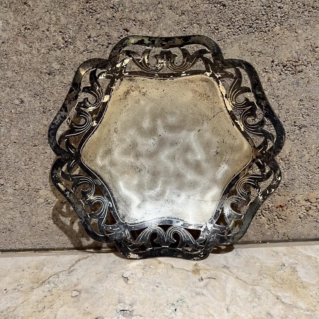 1950s Wmf Ikora Silver Footed Candy Dish Germany - 2