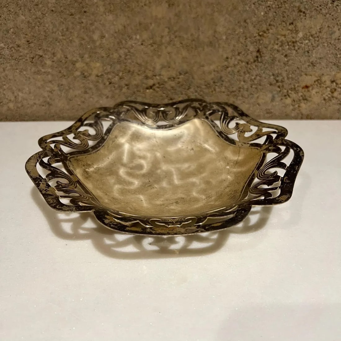 1950s Wmf Ikora Silver Footed Candy Dish Germany - 4