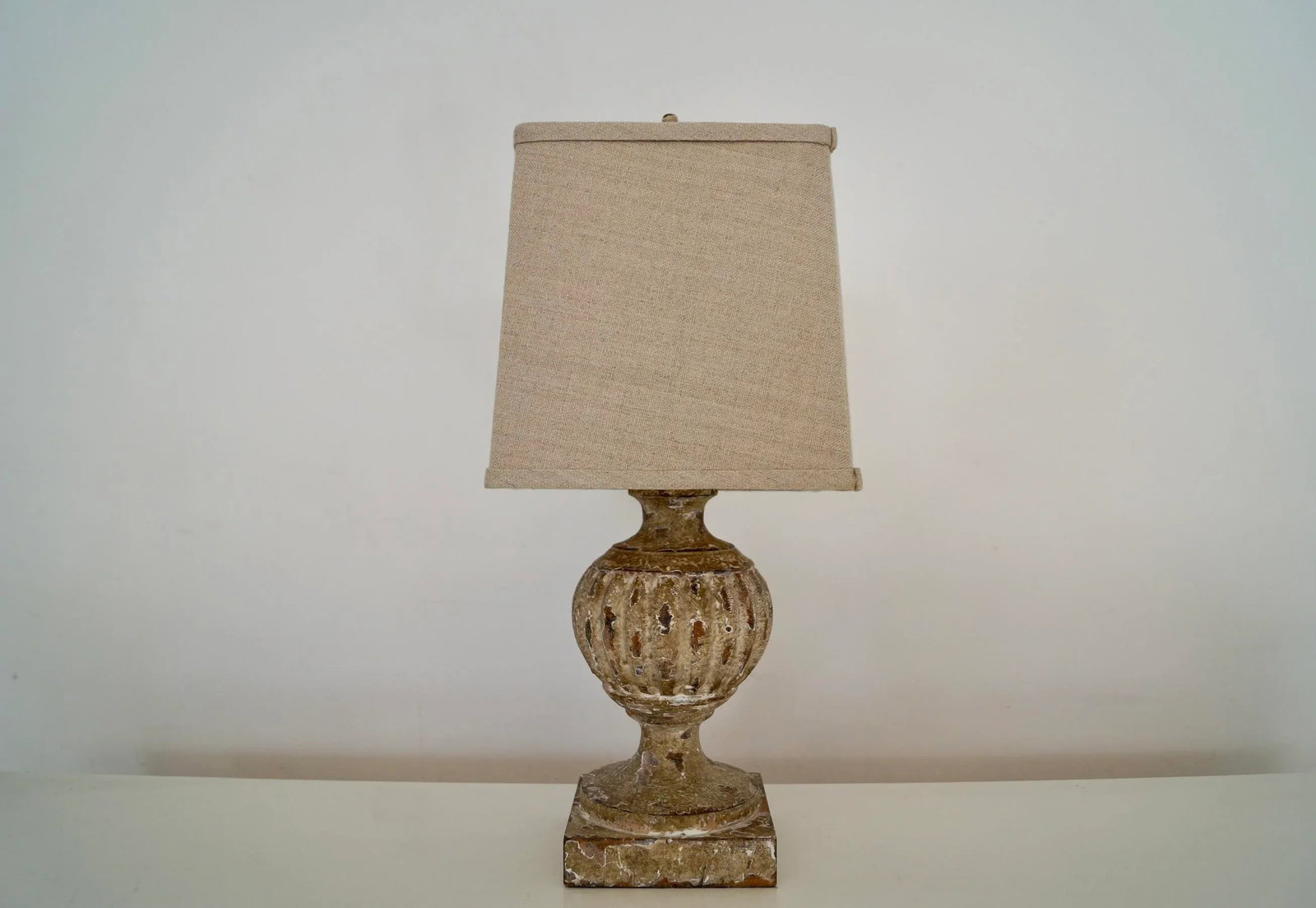 Aidan Gray Distressed Old World Table Lamp - 2