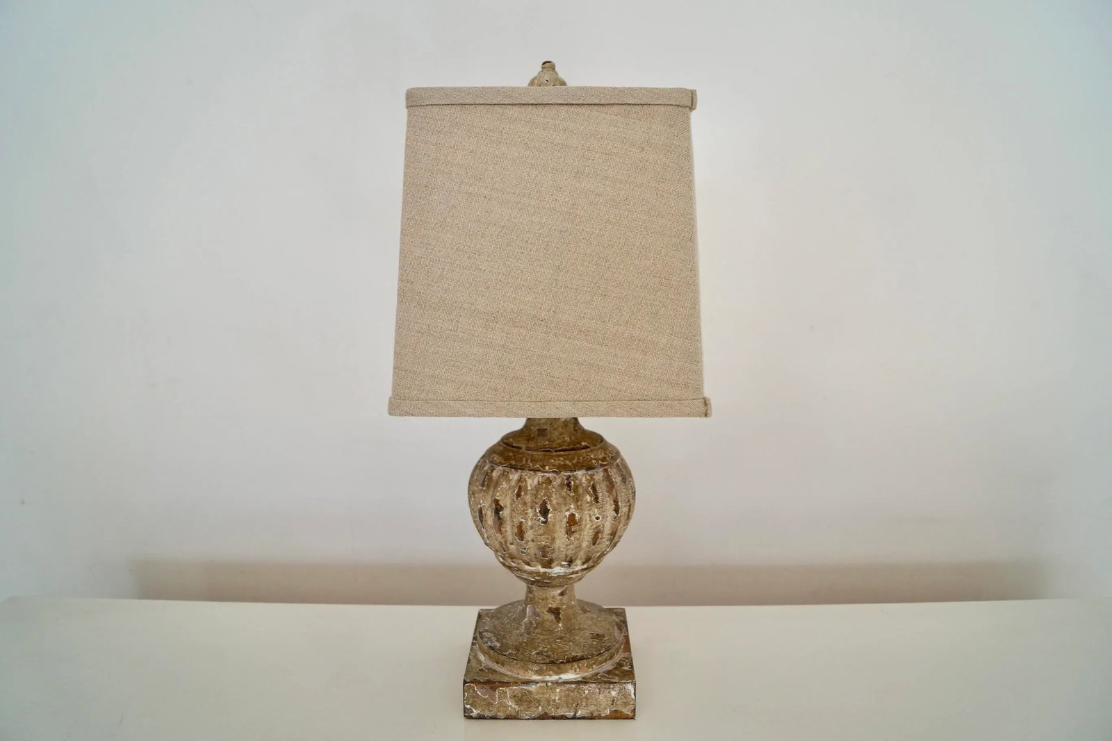 Aidan Gray Distressed Old World Table Lamp - 3