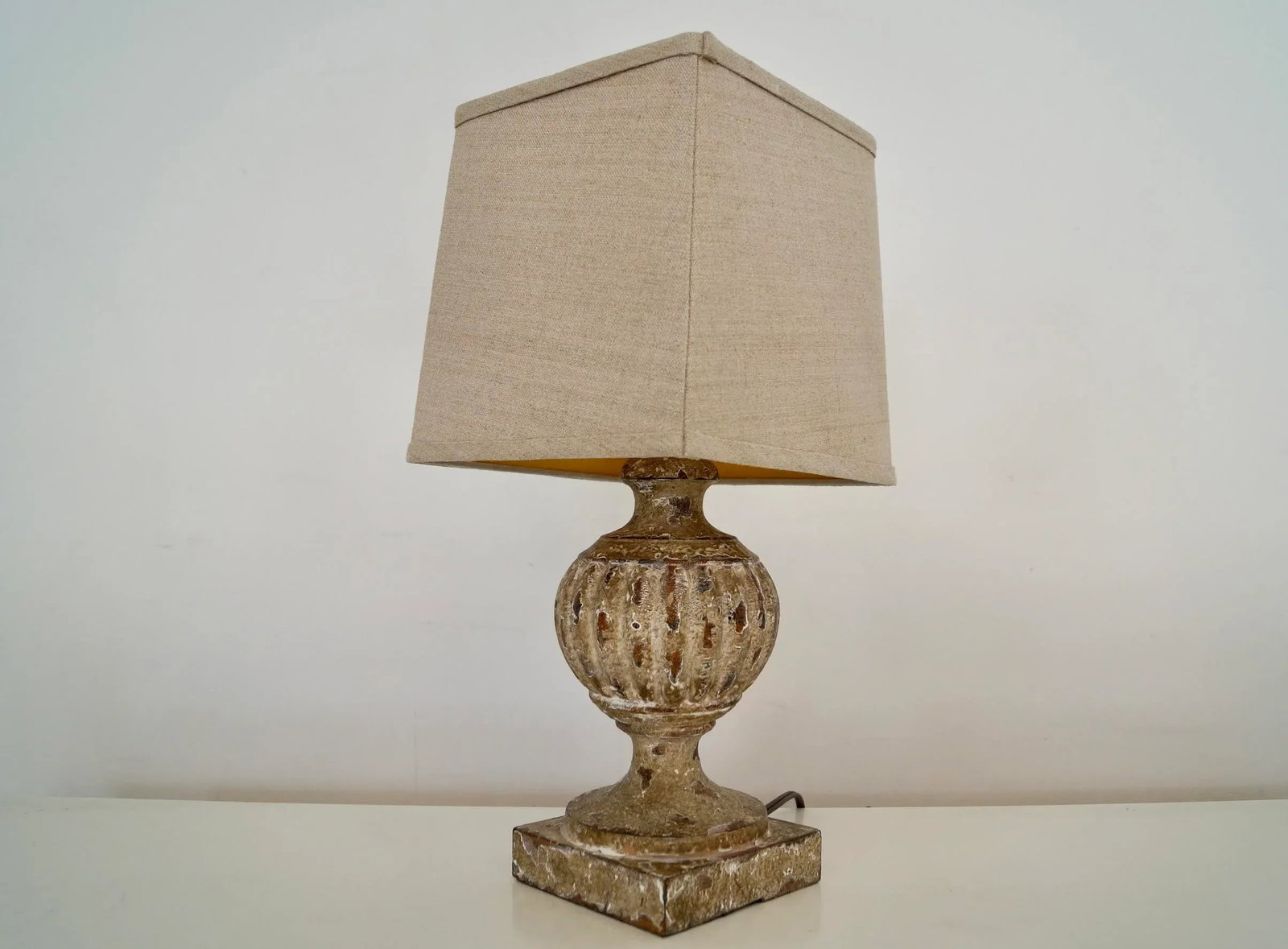 Aidan Gray Distressed Old World Table Lamp - 5