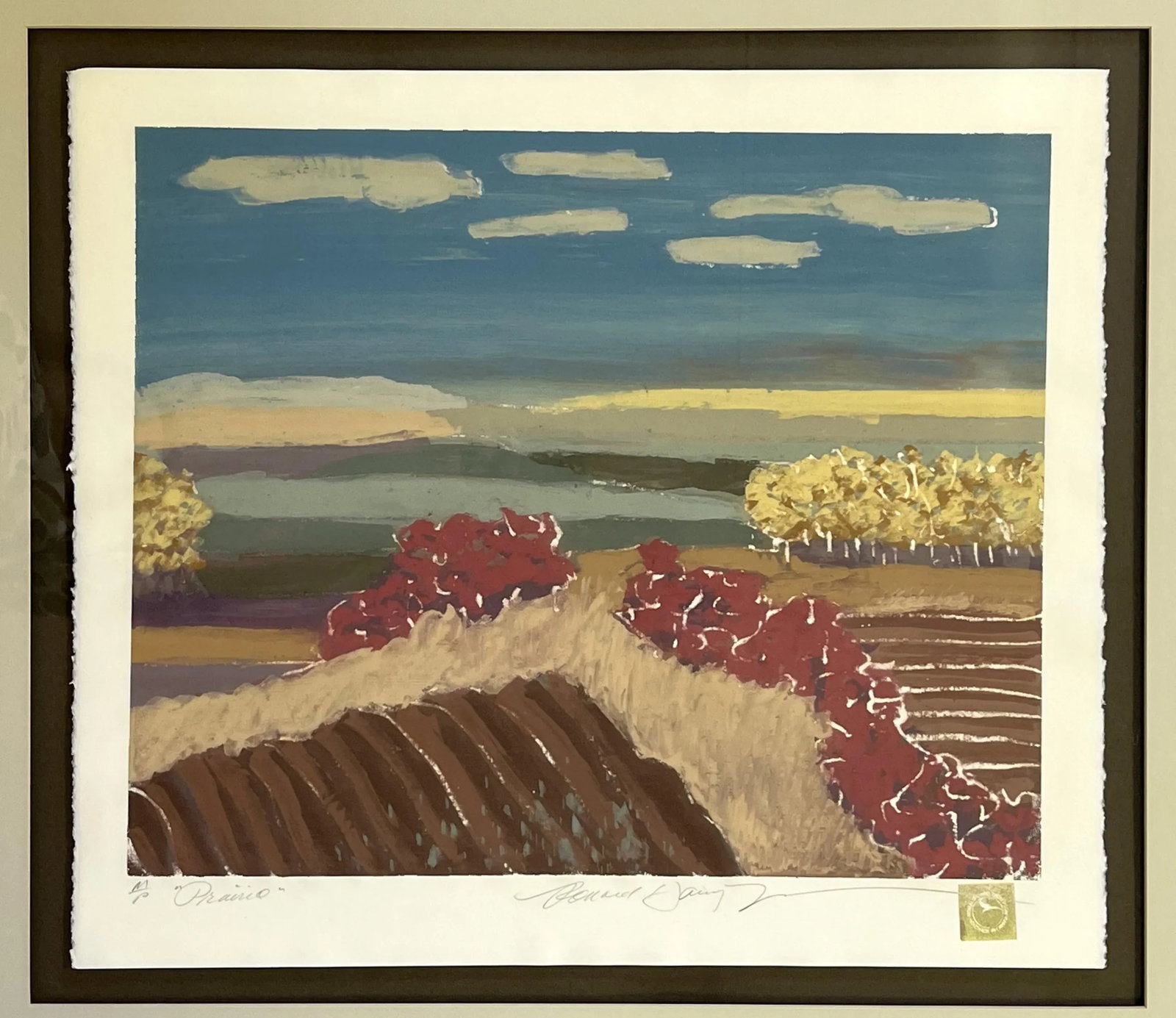 Ronald David Thompson (Canada, 1942-2008) Limited Edition Pencil Signed Artist's Serigraph Titled "P - 2