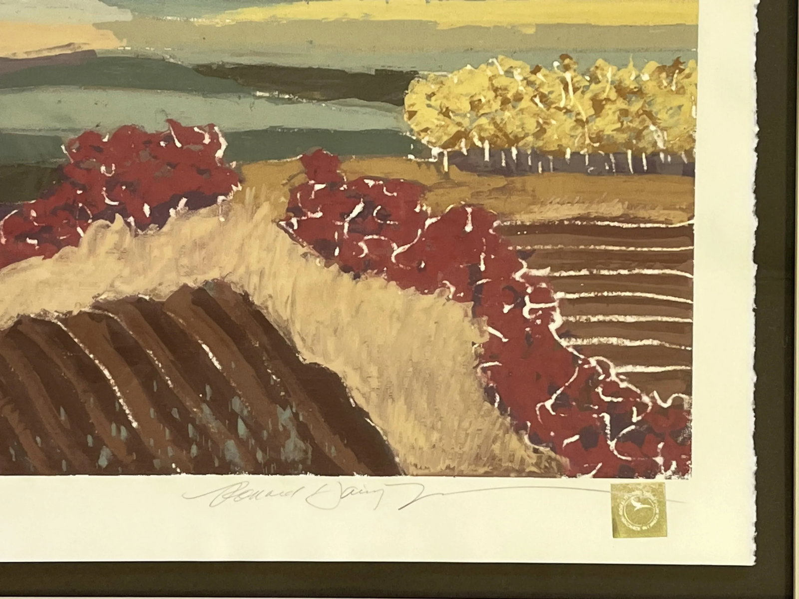 Ronald David Thompson (Canada, 1942-2008) Limited Edition Pencil Signed Artist's Serigraph Titled "P - 6