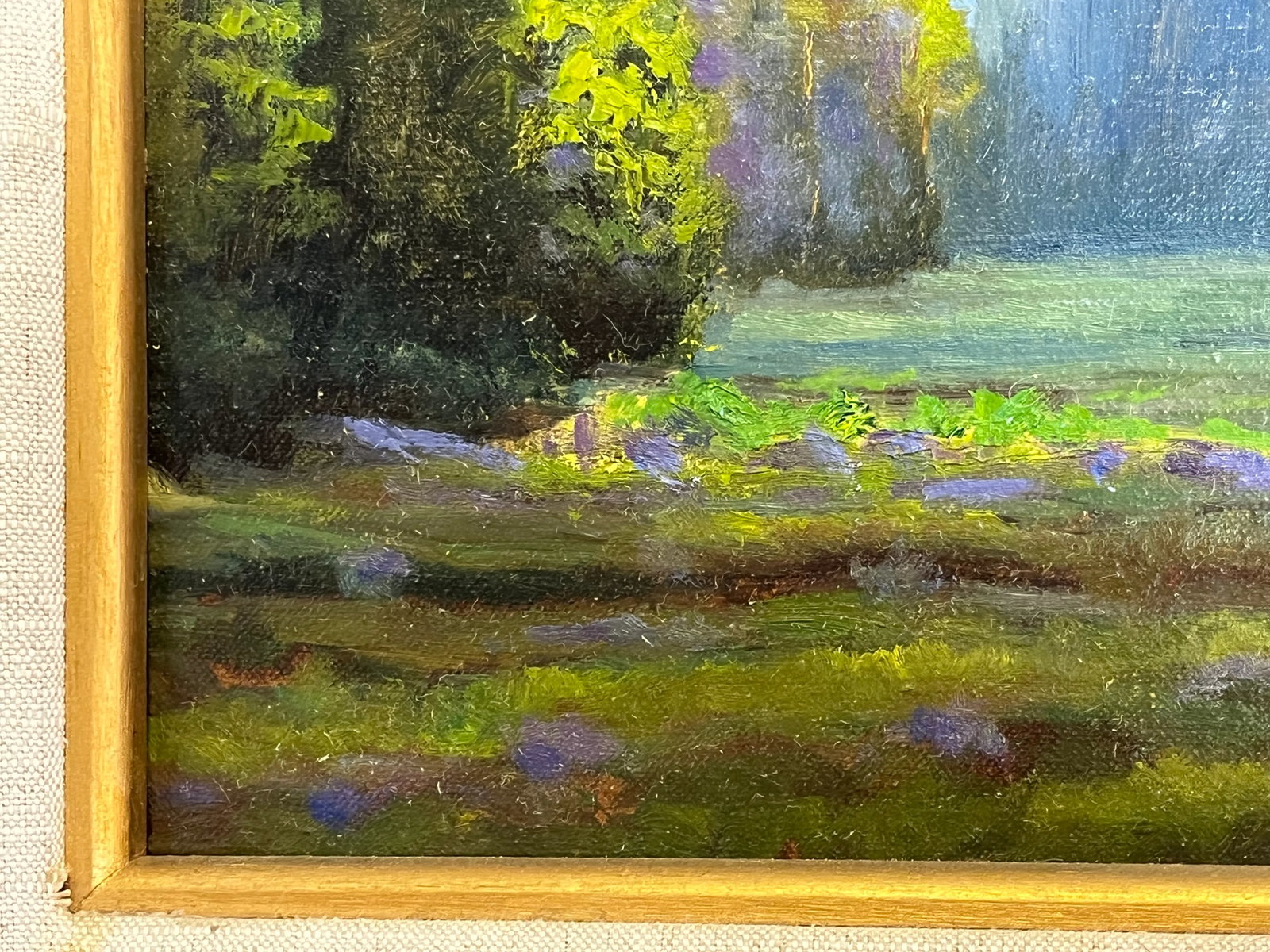 Bob Wiermaa (California 1934- Present) Signed Original Oil Painting on Board "Sequoia Meadow" - 6