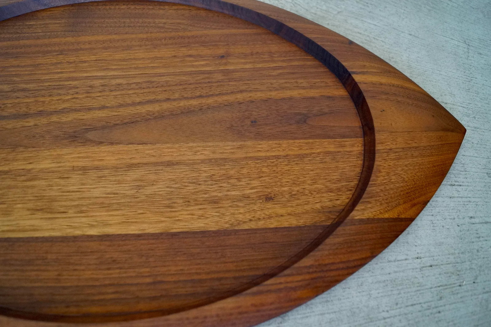 1960's Mid-Century Danish Modern Solid Walnut Tray - 10