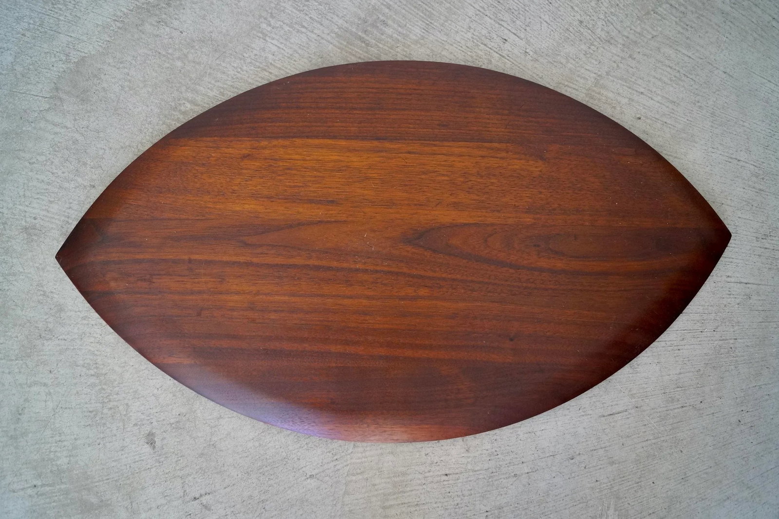 1960's Mid-Century Danish Modern Solid Walnut Tray - 12