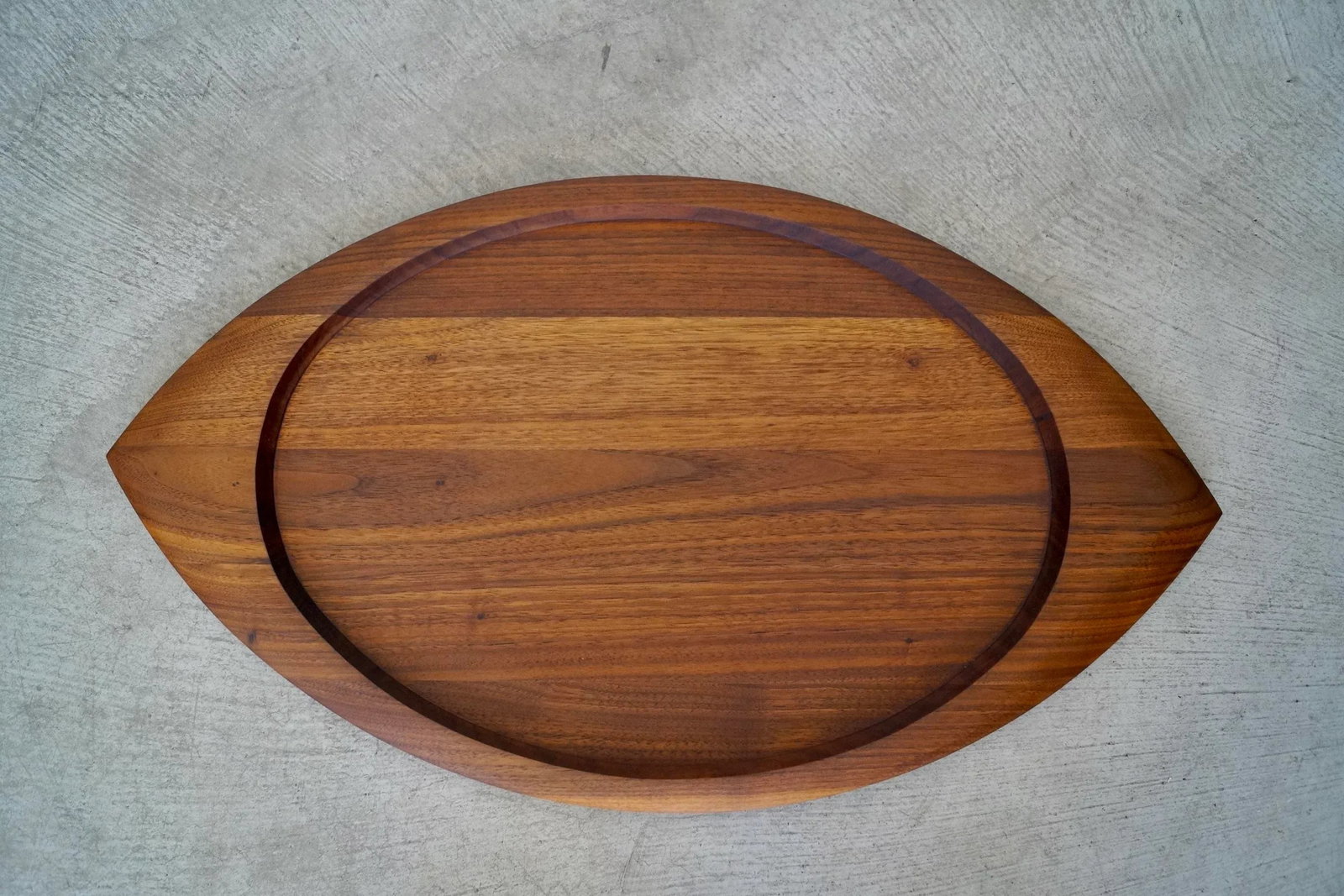 1960's Mid-Century Danish Modern Solid Walnut Tray - 13