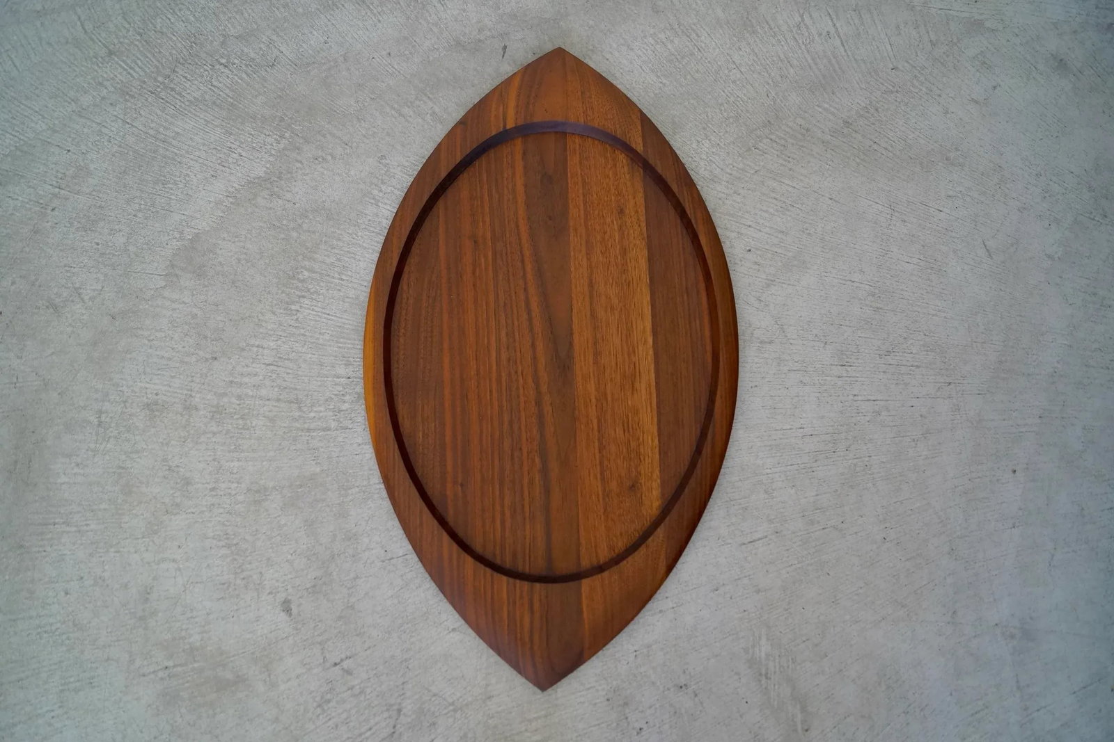 1960's Mid-Century Danish Modern Solid Walnut Tray - 3