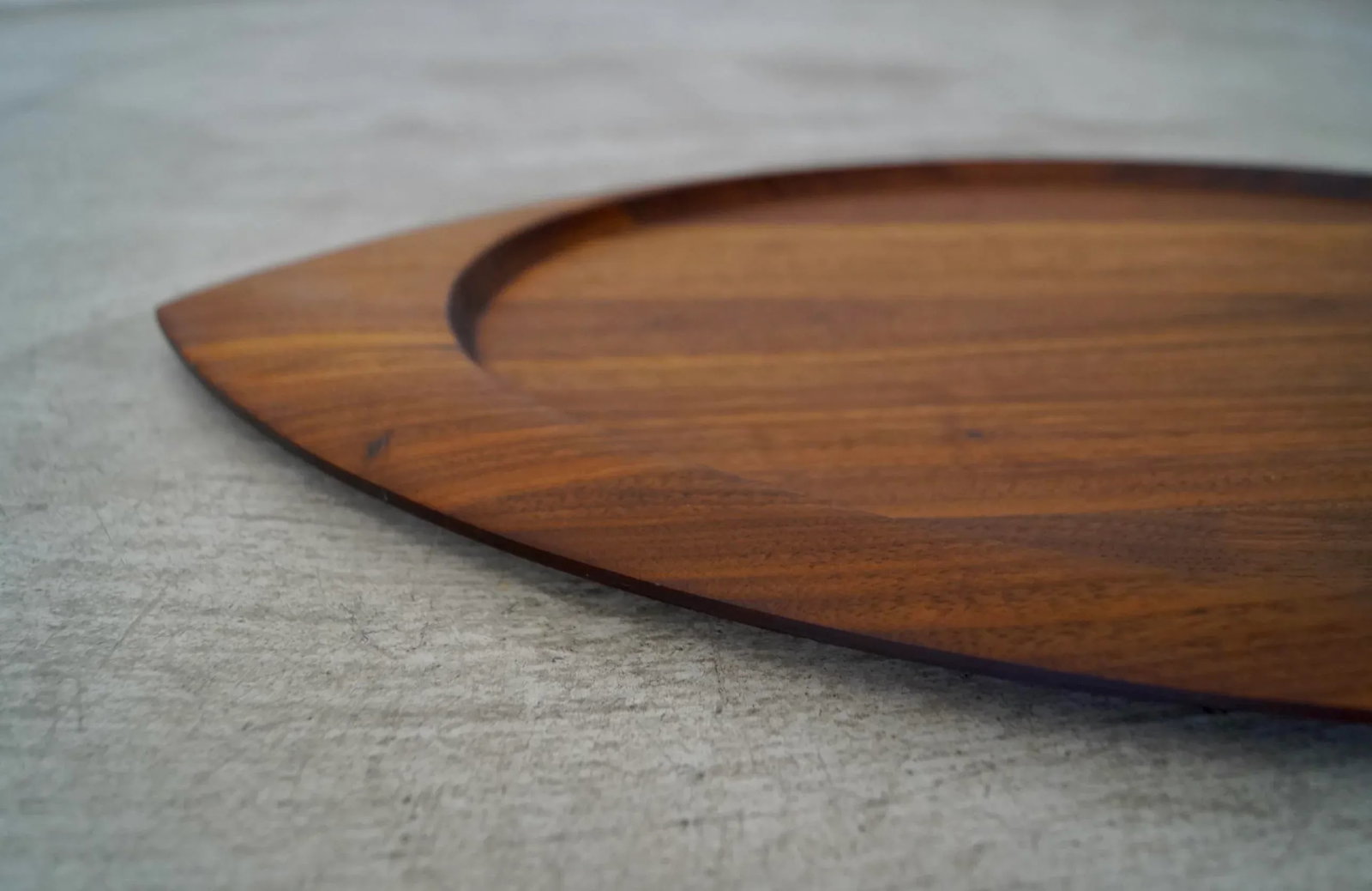 1960's Mid-Century Danish Modern Solid Walnut Tray - 6