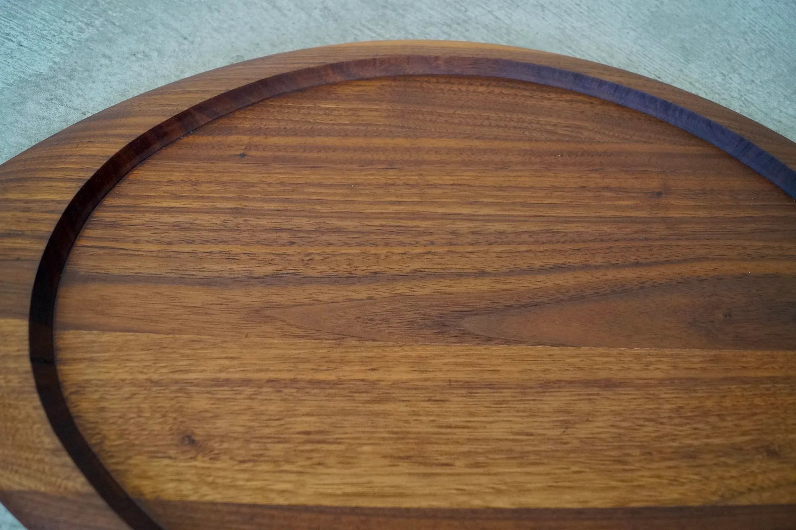 1960's Mid-Century Danish Modern Solid Walnut Tray - 8
