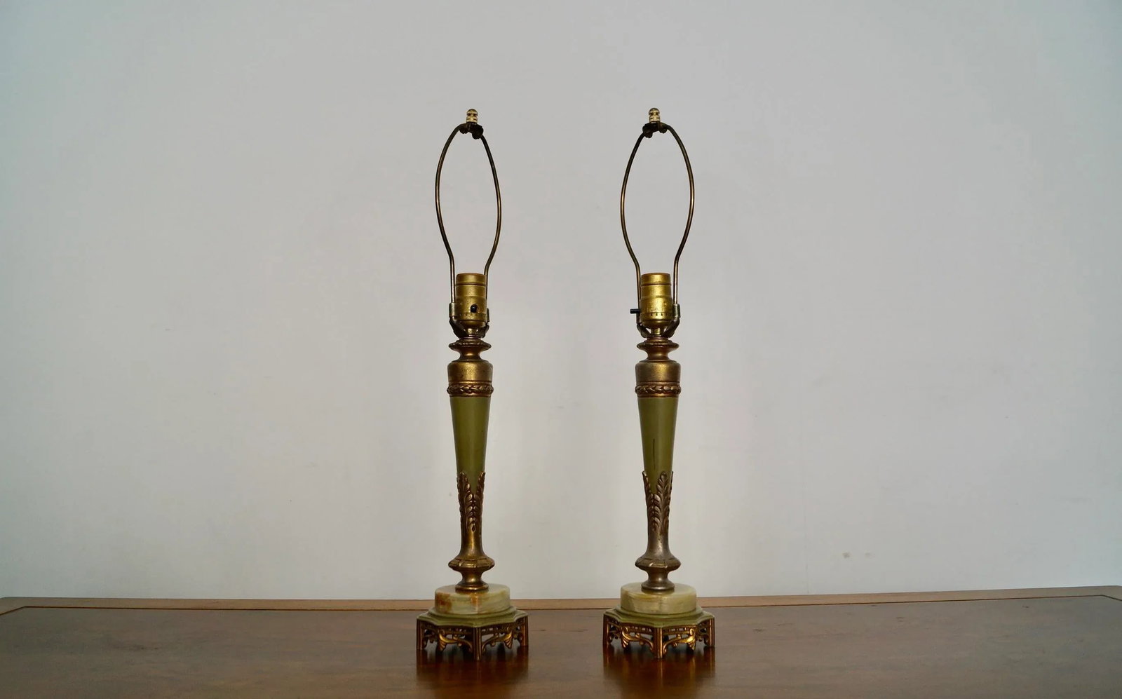 1940's Hollywood Regency Table Lamps - a Pair - 3