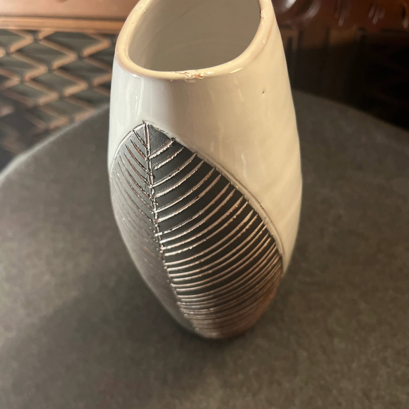 Vintage Scandinavian Ceramic Vase - 6