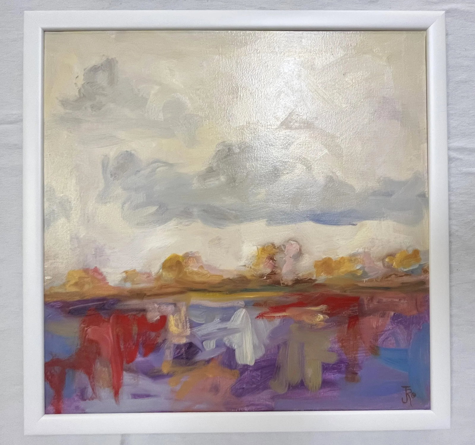 Jefro Original Signed Painting on Canvas, Untitled Landscape - 13