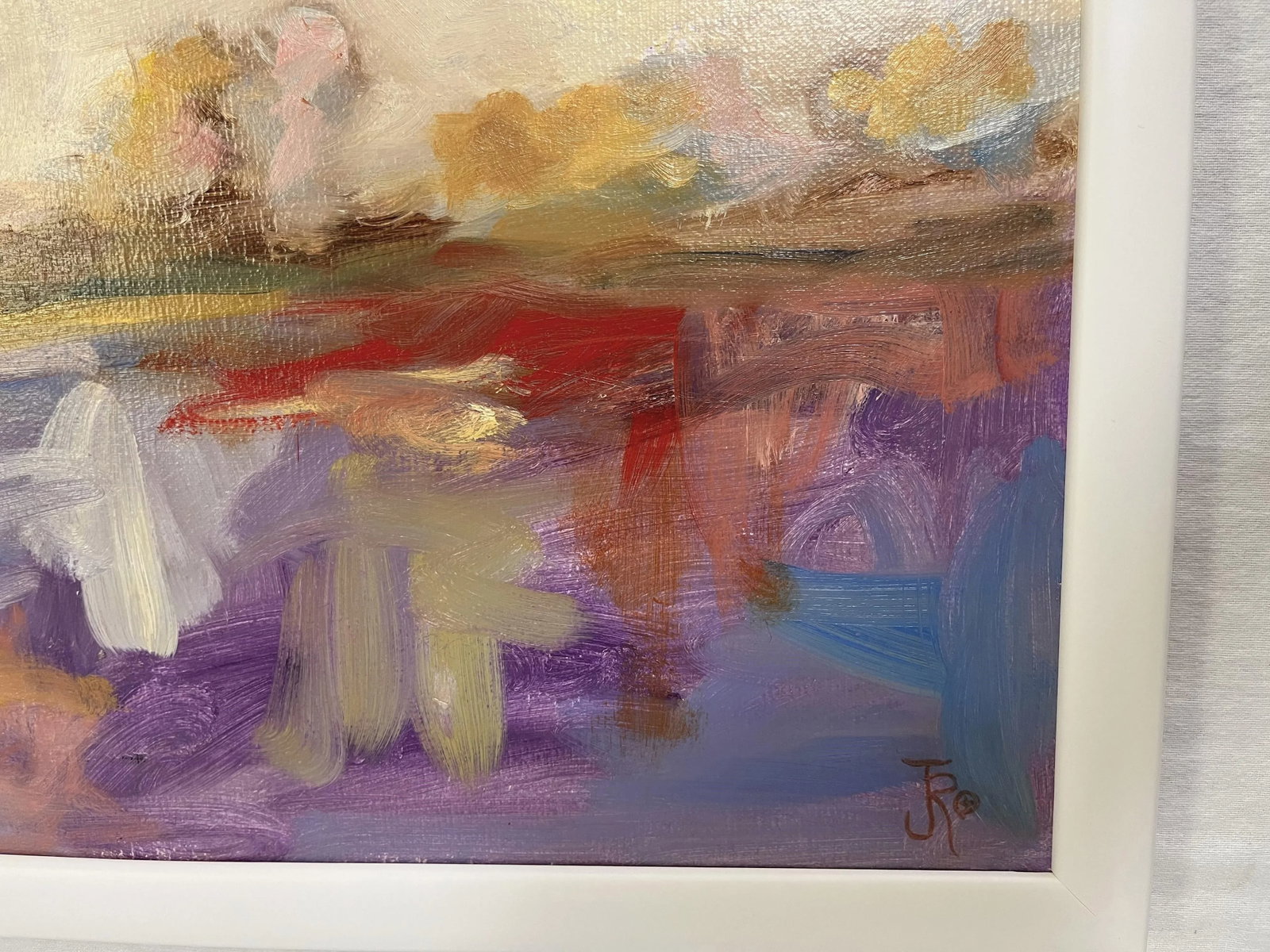 Jefro Original Signed Painting on Canvas, Untitled Landscape - 6