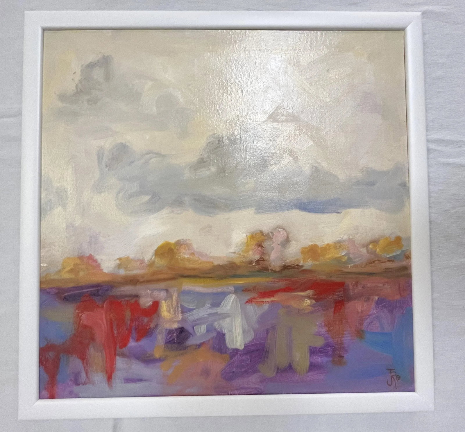 Jefro Original Signed Painting on Canvas, Untitled Landscape - 8